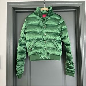 Juicy Couture Green Puffy Jacket